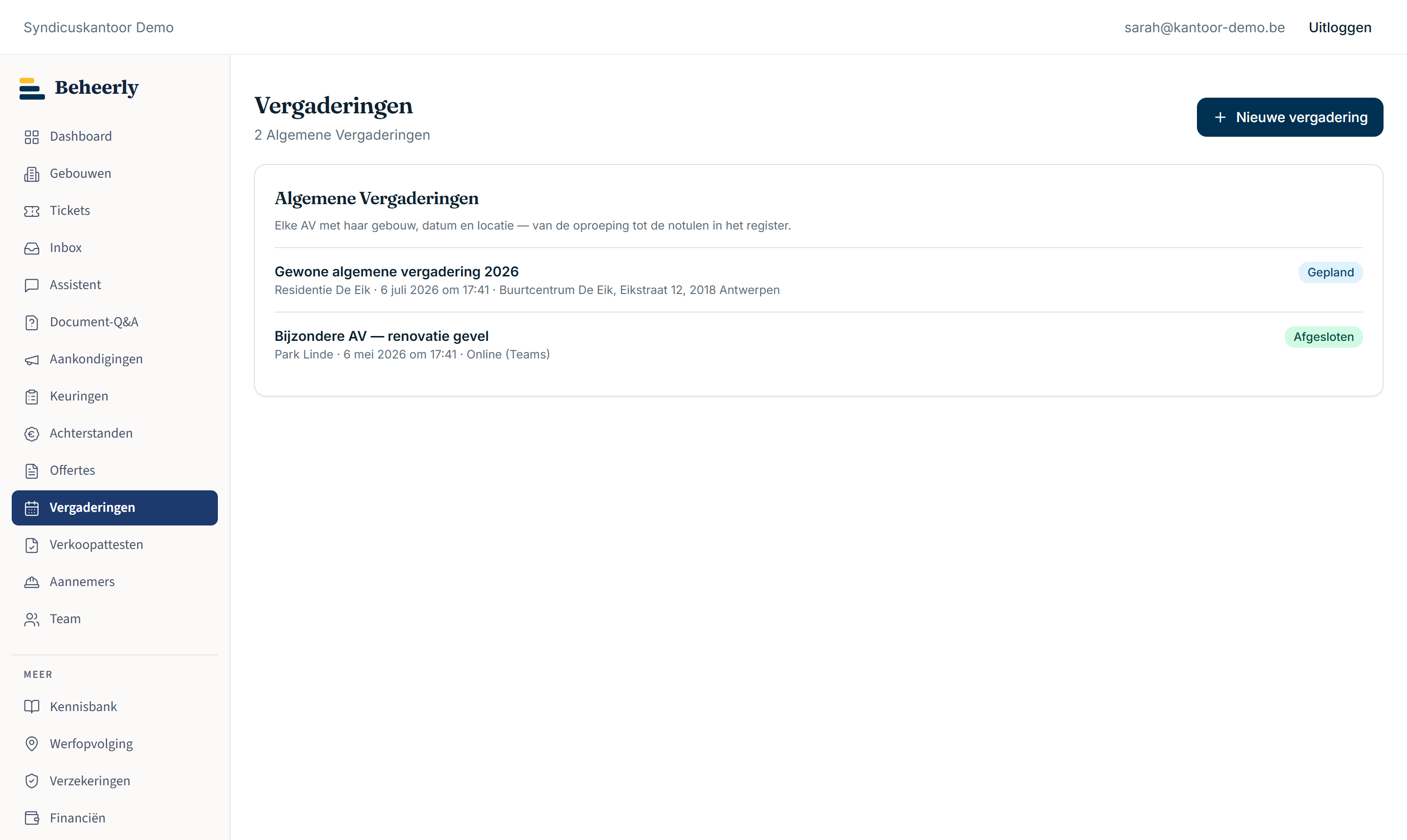 Van agenda tot notulen, moeiteloos.